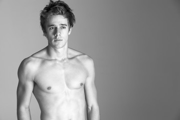 Fototapeta premium Portrait of naked man