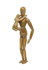 Mother carrying small child