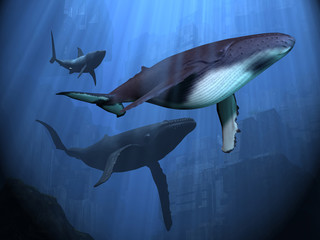 Naklejka premium OCEAN RUINS