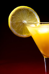 coctail with lemon