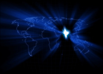 Obraz premium World Map - India