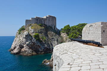 Fototapeta na wymiar Dubrovnik old town - fortress Lovrijenac