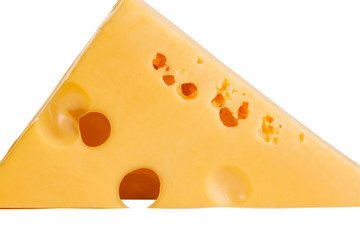 Delicious slice of cheese