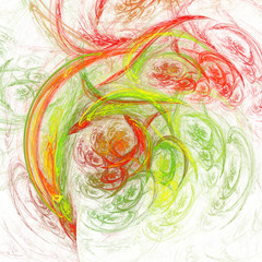 Abstract art backdrop (wallpaper) on white background.