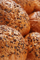 Buns with sesame