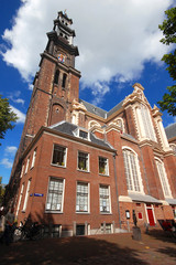 Fototapeta na wymiar Westerkerk church in Amsterdam