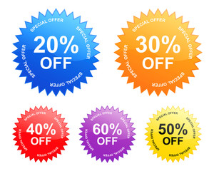 sale stickers (vector)