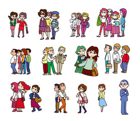 行列する群衆07-4C