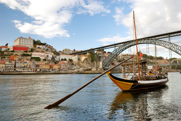 rabelo boats near Bridge (Porto)