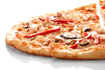 Pizza with champignons
