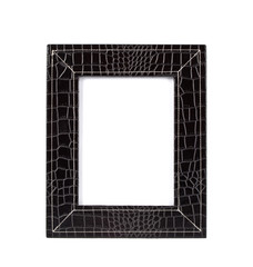 frame for a photo from a black leather