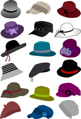 Women's implied a head-vector illustration