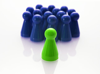 The Leader - Concept - blue green