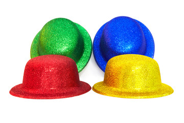 varicoloured hats