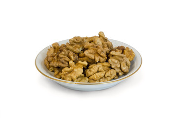 Walnut on a saucer