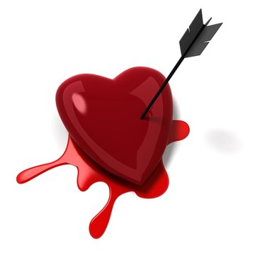 coeur et fl&egrave;che