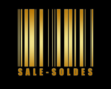 Code barre soldes or