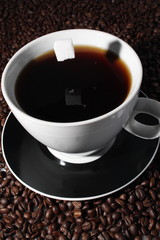 coffee cup and sugar