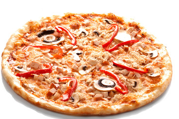 Pizza with champignons