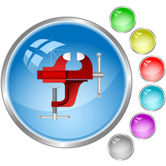 vector icon of clamp