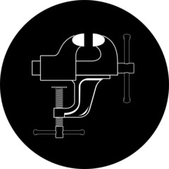 vector icon of clamp