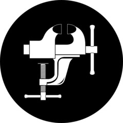 vector icon of clamp