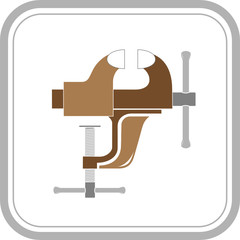 vector icon of clamp