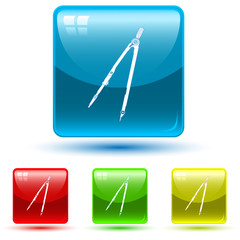 vector icon of caliper