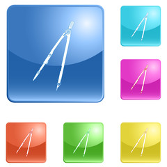 vector icons of caliper