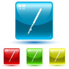 vector icon of ruling pen