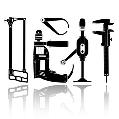 vector icon of fitter's tool