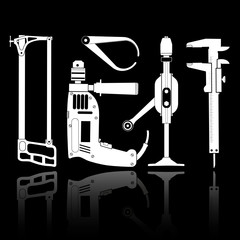 vector icon of fitter's tool