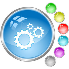 Vector icon of gears