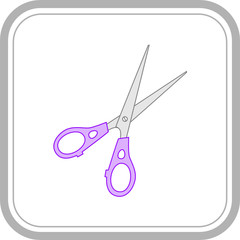 vector icon of scissors