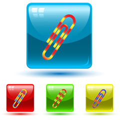 vector icon of clip