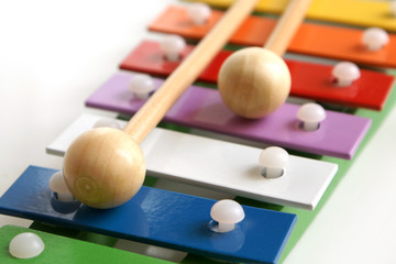 Toy colorful xylophone