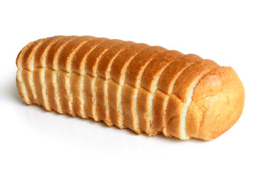 Sliced loaf of bread