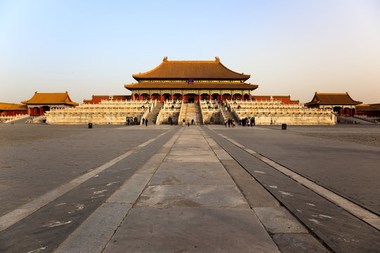 The Three Great Halls Palace. Forbidden City. Beijing, China