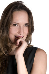 Naklejka premium portrait d'une jeune femme expressive