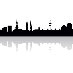 Naklejka premium Hamburg Panorama