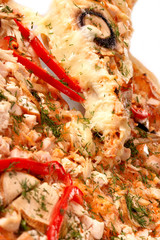 Pizza with champignons