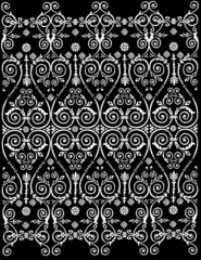 Fototapeta premium background with white curled elements