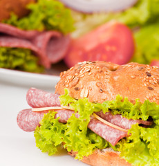 Belegtes Brötchen