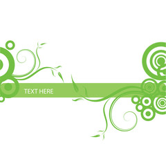 Abstract flowers background with place for your text