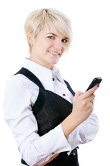 The charming young business woman