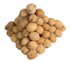 Pyramid of walnuts