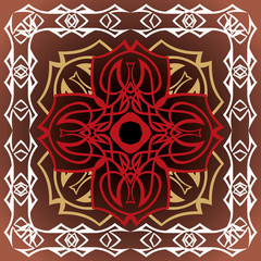 Retro floral background