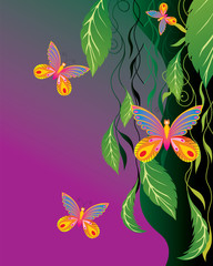 abstract floral background