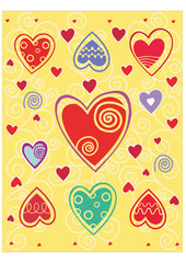 Valentines day background with heart