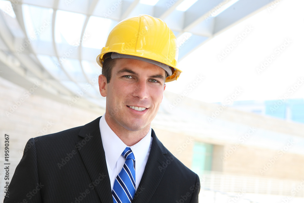 Wall mural Business Construction Man